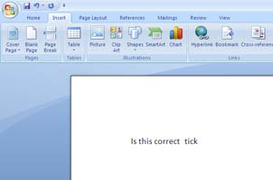 Add Tick Word Document