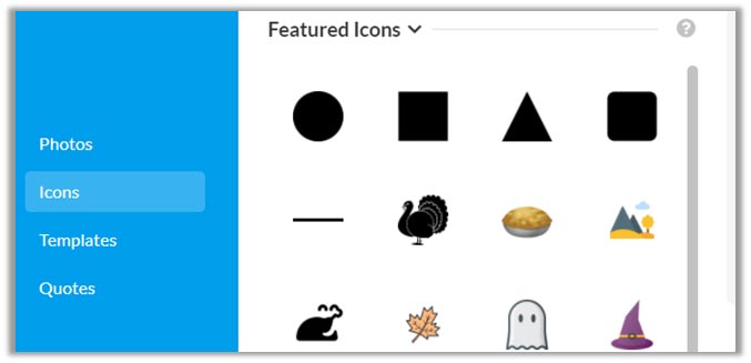 adding icons