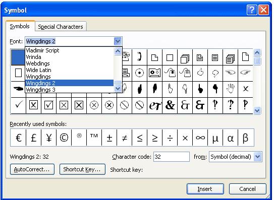 symbols in word 2010 symbols in word 2010